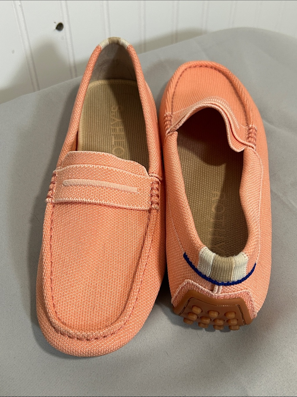 Rothy's Coral/Peach Knit “The Daily Driver” Loafers  Sz: 8 - Picture 6 of 10